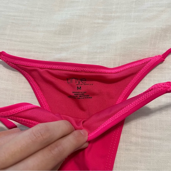 NWOT Tinye Swim Hot Pink Bikini Set - Picture 10 of 10